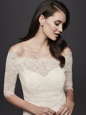 Lace Bridal Gown Topper - Ivory